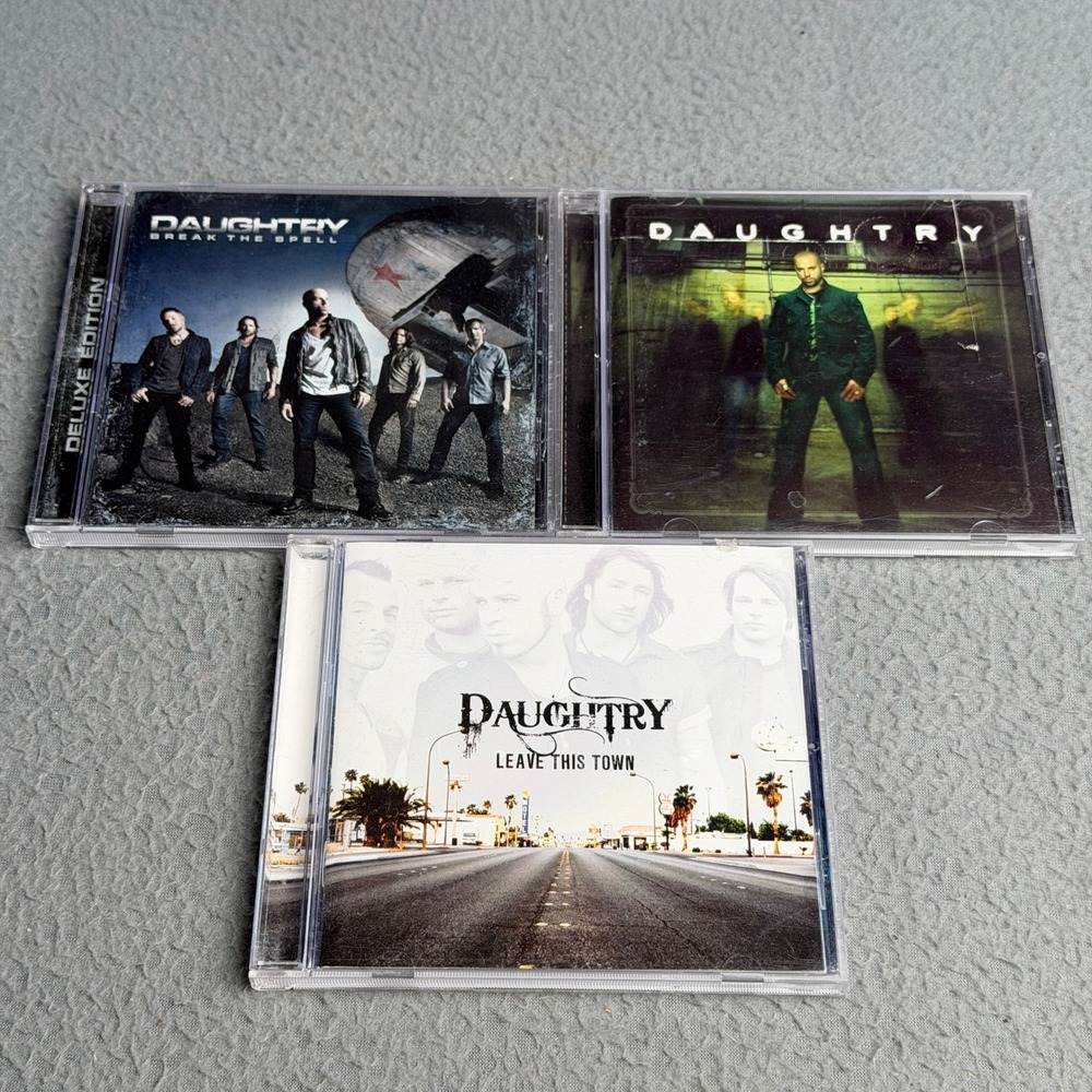 Daughtry CD Bundle Lot of 3 Self-Titled Leave This Town Break the Spell Deluxe